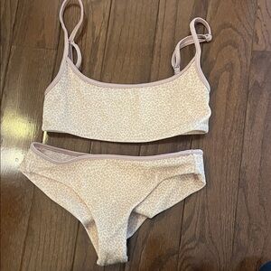 Frankie's Bikinis Soft Pink Leopard Set